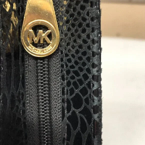 MICHAEL Michael Kors Black Snakeskin Crossbody - Picture 6 of 8